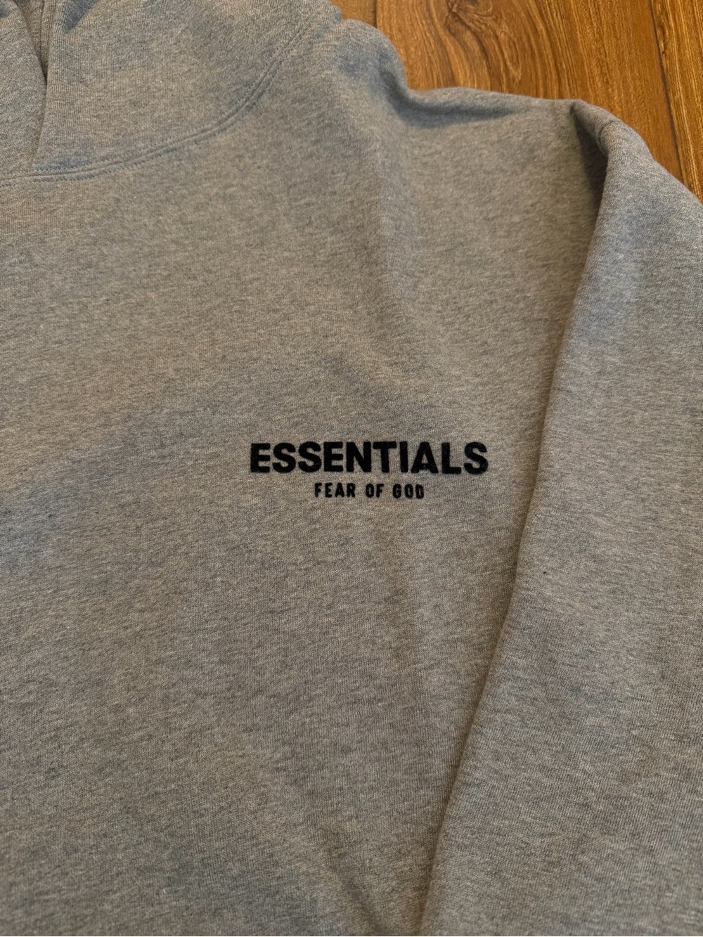 Fear of God Essentials Hoodie in Heather Gray - Picture 4 of 5